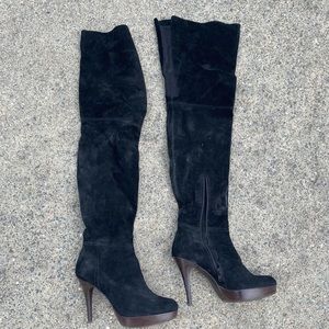 Over the knee Stuart weitzman boots black  6.5
